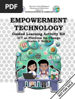 Empowerment Technology: Guided Learning Activity Kit