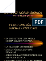 Nueva norma sísmica peruana 2016: Resumen y comparación con normas anteriores