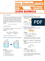 Reacción Química para Cuarto Grado de Secundaria