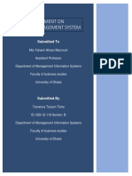 Assignment On Decision Management System: Submitted To