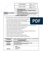 Jefe de Seguridad Industrial y Sostenimiento Ambiental