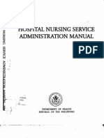 Hospital Nursing Service Admin Manual