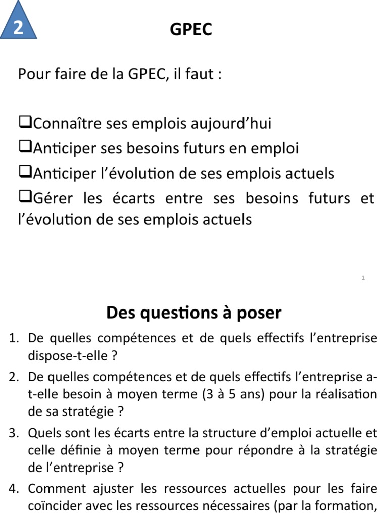Gpec 2 | PDF | Compétence (Ressources humaines) | Recrutement