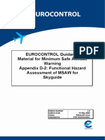 EUROCONTROL Guidance Material For Minimum Safe Altitude Warning Appendix D-2: Functional Hazard Assessment of MSAW For Skyguide