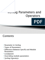 Verilog Parameters and Operators