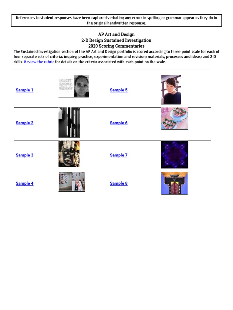 Ap 2d Design Sustained Investigation Ideas
