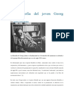 Primera Parte La Filosofía Del Joven Georg Lukács