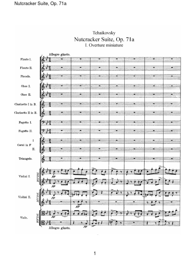 Peter TchaikovskyNutcracker Suite, Op71a PDF