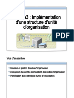 Module3: Implémentation D'une Structure D'unité D'organisation