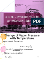 Lecture 2 - Vapour-liquid Equilibrium Saturation