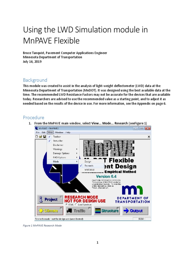 MnPAVE LWD Simulation Guide | PDF | Teaching Mathematics | Nature
