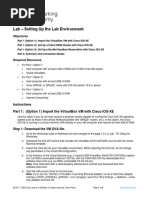 2.1 Lab - Setting Up The Lab Environment