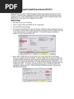 Liquid-Liquid Extraction Tutorial in HYSYS