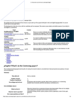 C1 Advanced Listening exam format