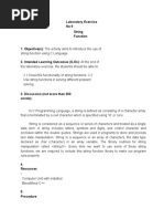 Laboratory Exercise No9 String Function