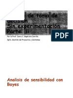 Toma de Decisiones - Sin Experimentación PARTE II