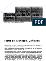 Toma de Decisiones - Utilidad - Parte I