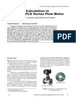 Mass Flow Calculation in Digitalyewflo Vortex Flow Meter