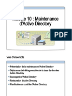 Module 10: Maintenance D'active Directory