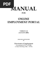 Manual: Online Employment Portal