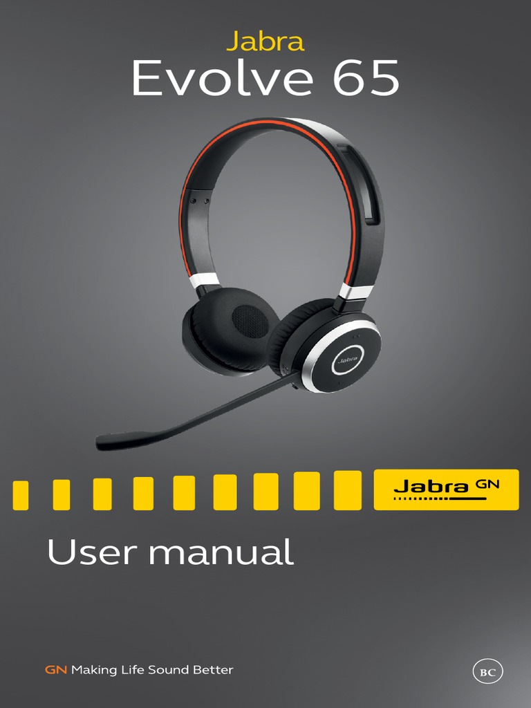 Jabra Evolve 65 Manual en English RevF PDF Headphones Bluetooth