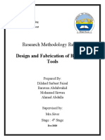 Research Methodology Report:: Design and Fabrication of Blanking Tools