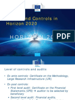 Audits and Controls in Horizon 2020