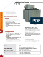 Transformateurs à diélectrique liquide selon norme NF C 52 112