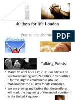 40 Days For Life London Power Point 2011