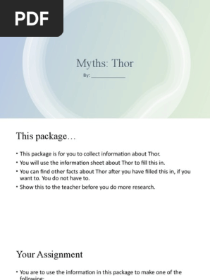 thor myth - modified