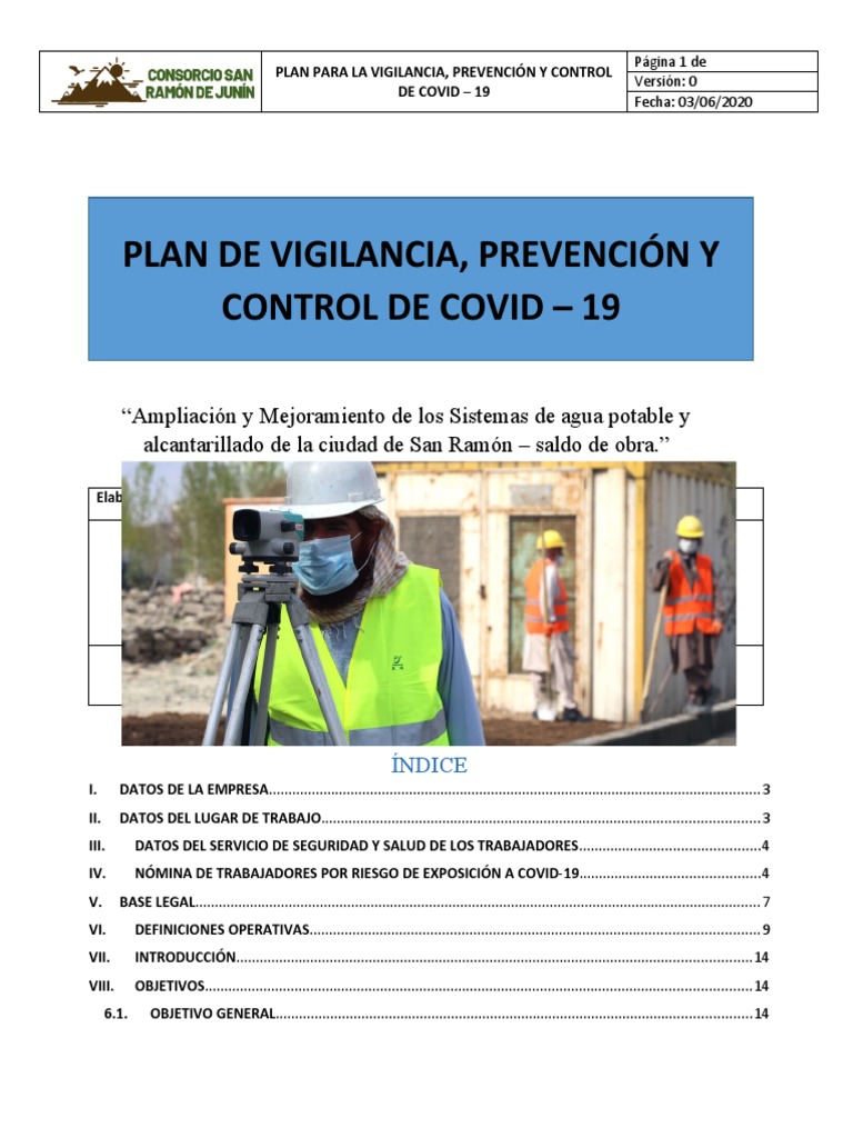 Plan de Prevención Contra El Covid | PDF | Epidemiología ...