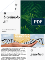 Inginerie Genetic Si Biotehnologii