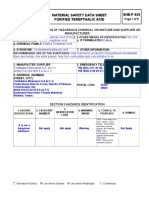 PTA Material Safety Data Sheet