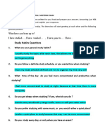 Study Habits Questions: What Have You Been Up To? I Have Studied, I Have Worked, I Have Gone To I Have