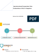 The Effect of Using Instructional Pronunciation Video On Students' Pronunciation at SMAN 4 Sampolawa