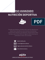 Avanzado Nutrición Deportiva 2020