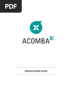 Table of Contents. Acomba X Installation Before Starting The Installation Acomba X Standard Installation... 8