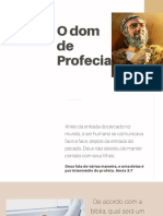 Estudo Bíblico - O Dom de Profecia