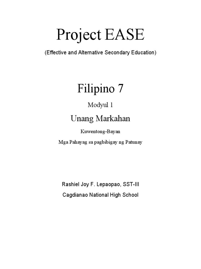 Project EASE | PDF