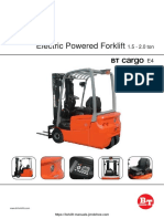 Electric Powered Forklift 1.5 - 2.0 ton Specifications