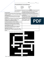 Name - Date - HR - : 12 Powerful Words Crossword Puzzle
