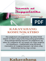 Kakayahang Lingguwistiko o Gramatikal