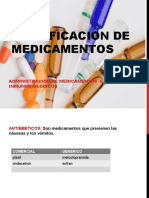 Clasificacion de Medicamentos 2019