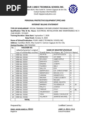 Billing Statement