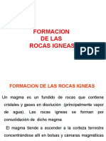 3º SEMANA - FORMACION DE LAS ROCAS IGNEAS