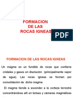 3º Semana - Formacion de Las Rocas Igneas