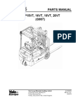 Yale Forklift ERP15VT, 16VT, 18VT, 20VT(G807) Parts Manual