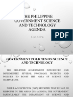 Philippine Government Policies Supporting Science and Technology