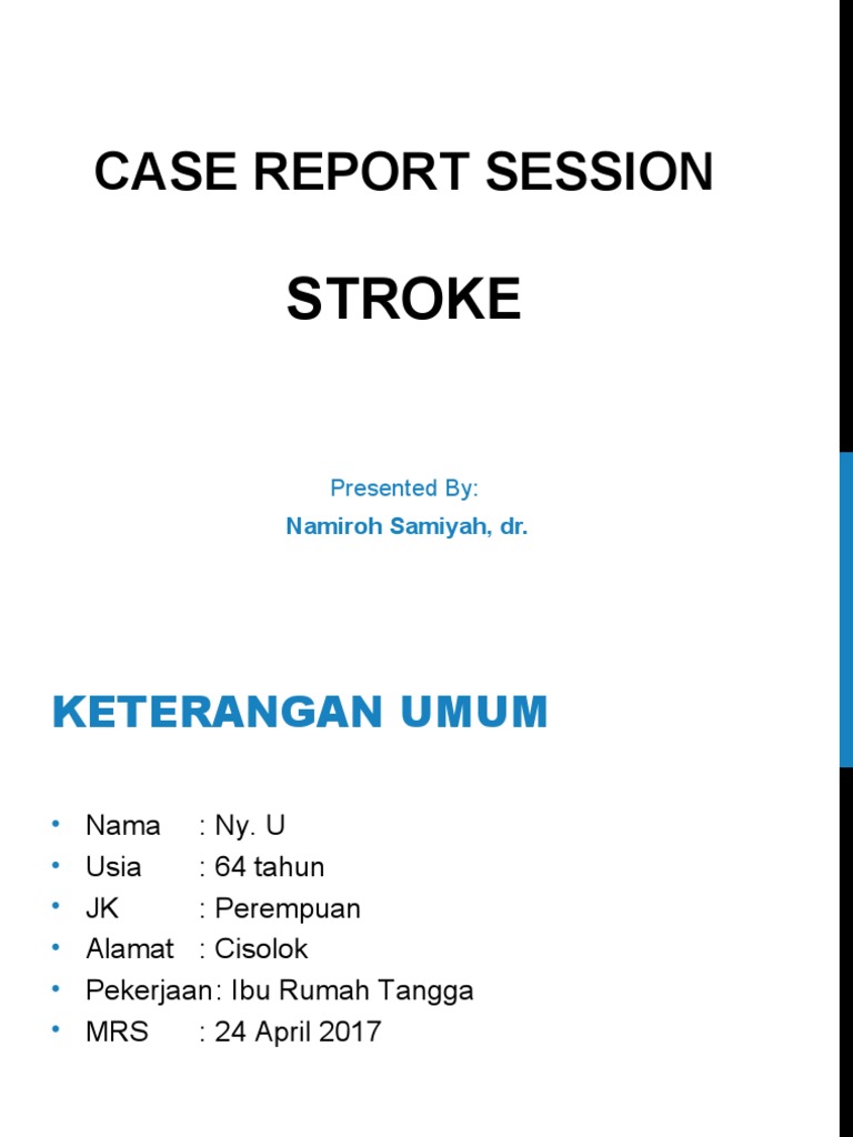 Case Report Stroke PDF