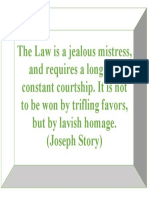 The Law Is A Jealous Mistress